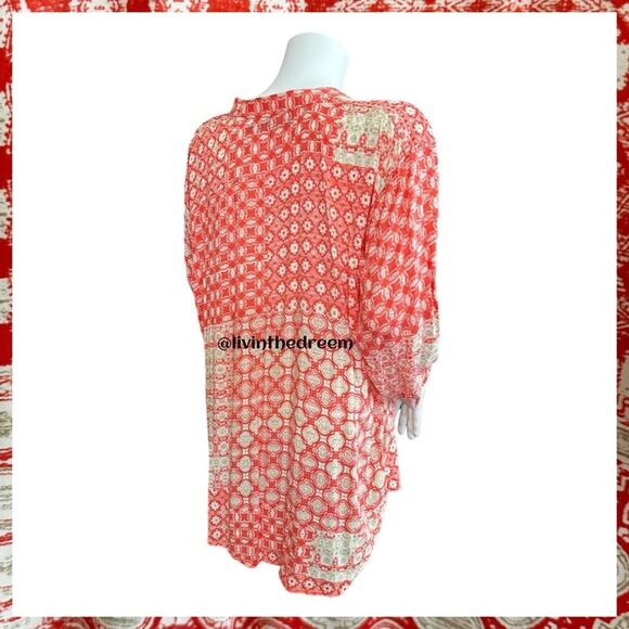 #T139 John Eshaya JET Long Sleeve Printed 3/4 Sleeve Shirt $149 - Picture 6 of 10